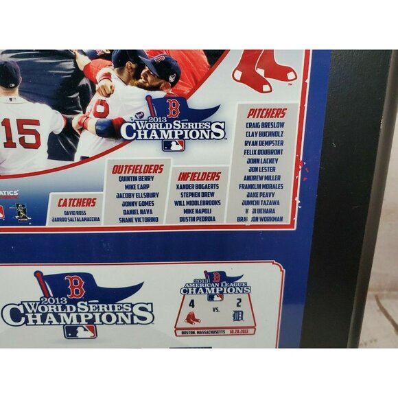2013 World Series Champions with Fanatics Authentic Red Sox Wall Plaque - Picture 2 of 11